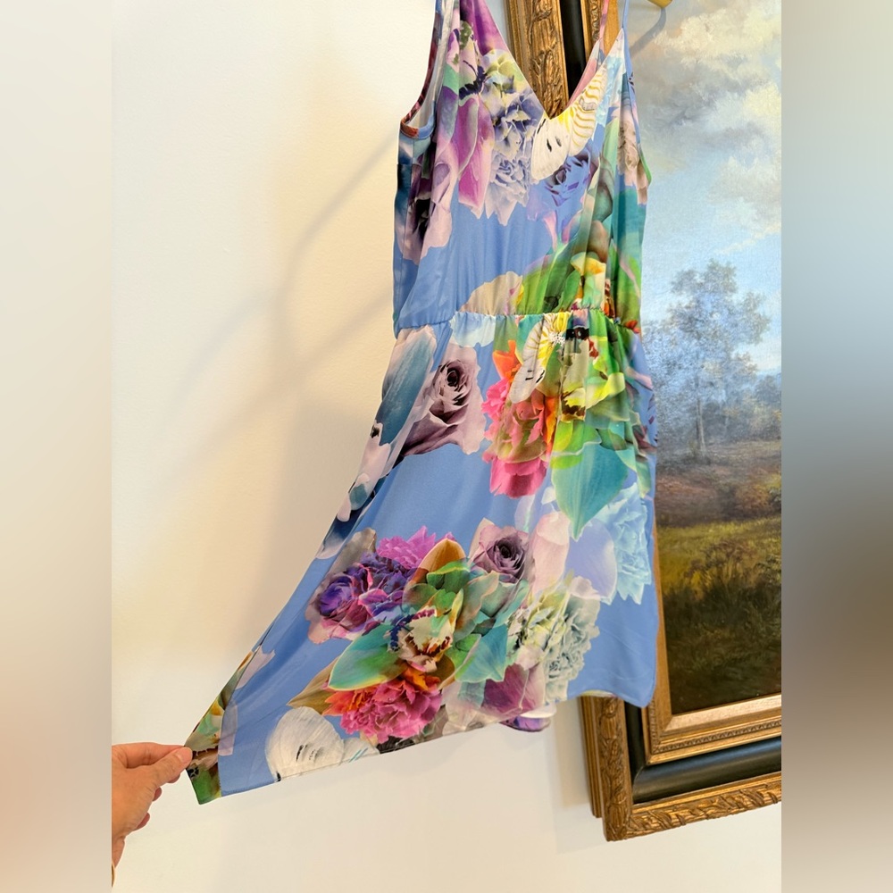 Amanda Uprichard Multicolor Floral Mini Dress